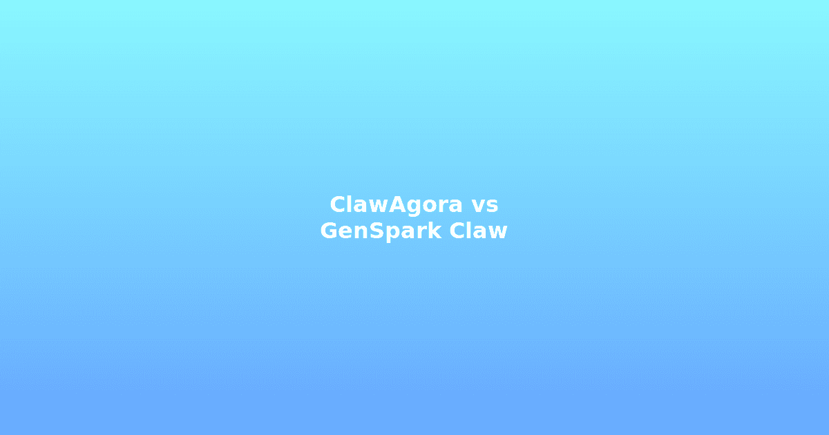 ClawAgora vs Genspark Claw: Open-Source Power vs Closed AI Employee Platform