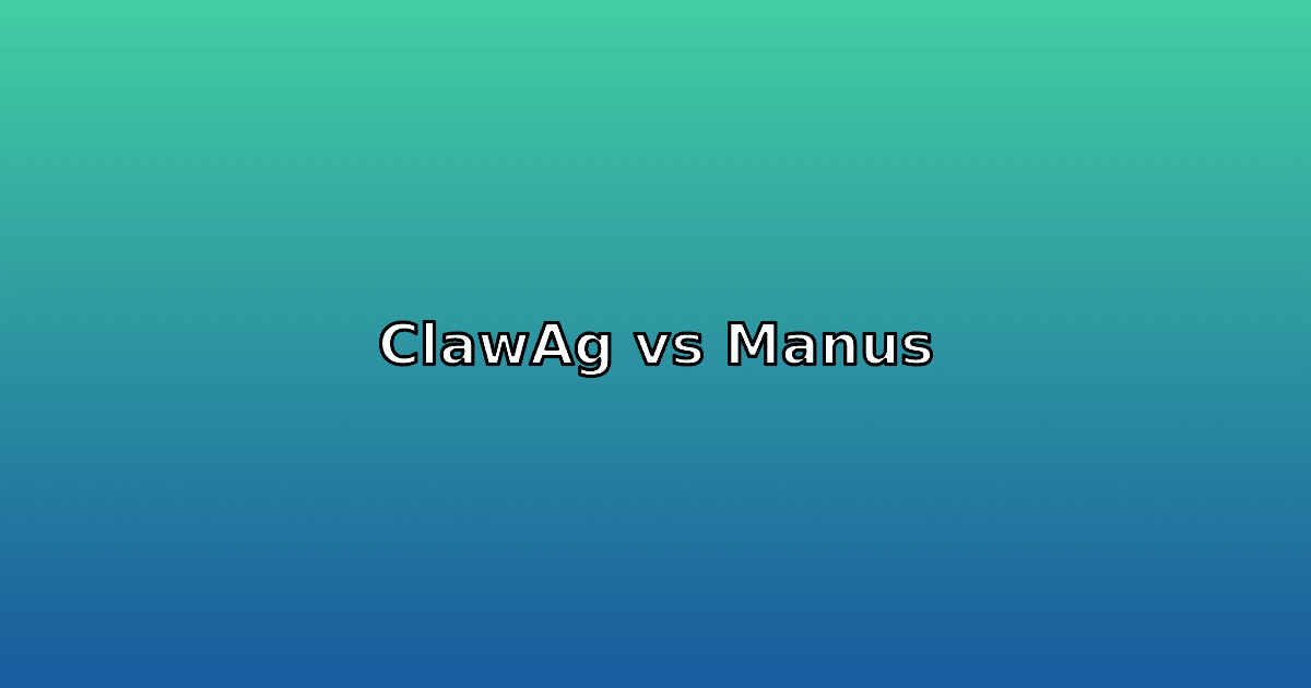 ClawAgora vs Manus: Open Community Marketplace vs Meta's Managed AI Agent